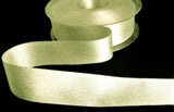 R3319 24mm Bridal White-Metallic Silver Glitter Satin Ribbon by Berisfords