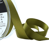 R3615 15mm Moss Green Double Face Satin Ribbon by Berisfords
