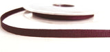 R6522 6mm Maroon Polyester Grosgrain Ribbon by Berisfords