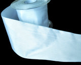 70mm Pale Blue & White Pencil Stripe Polyester Taffeta Ribbon | Berisfords