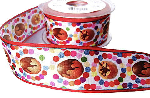 R7849 40mm Mixed Colour Easter Egg Printed Taffeta Ribbon by Berisfords