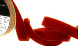 R8839 16mm Acajou (Rust) Nylon Velvet Ribbon by Berisfords