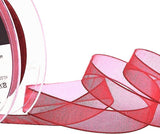 15mm Scarlet Berry Red Super Sheer Ribbon | Berisfords