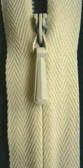 Z0054 YKK 19cm Lemon Cream No.3 Closed End Concealed-Invisible Zip