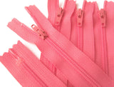 Z4417 YKK 23cm Sugar Pink Nylon No.3 Closed End Zip