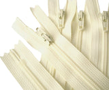 Z4594 YKK 15cm Ivory Nylon No.3 Closed End Zip