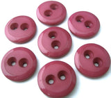 B0011 15mm Raspberry Pink Matt Centre-Gloss Rim Nylon 2 Hole Button