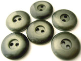 B0273 16mm Charcoal-Silver Grey Shimmer Gloss Polyester 2 Hole Button