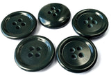 B10143 20mm Dusky Forest Green Gloss Polyester 4 Hole Button