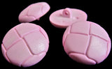 B10183 20mm Pale Pink Leather Effect Nylon Football Domed Shank Button