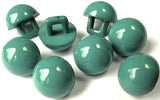 B10320 10mm Pale Jade Green Gloss Nylon Half Ball Shank Button