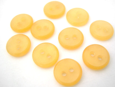 B1052C 10mm Tonal Pineapple Orange Polyester 2 Hole Buttons