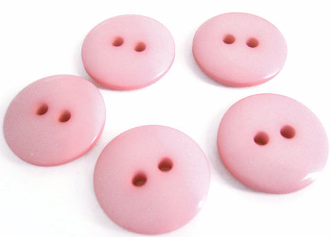 B12830 18mm Helio Pink Gloss Polyester 2 Hole Button