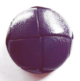 B13912 20mm Blackberry Leather Effect "Football" Shank Button