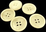 B13957 20mm Ivory Tonal Shimmer Polyester 4 Hole Button