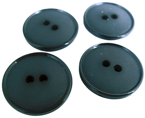 23mm Grey Navy 2 Hole Button, Matte Centre, Gloss Rim