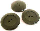 B14955 28mm Black Matt Centre-High Gloss Rim 2 Hole Button
