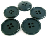 B14984 20mm Navy Matt 4 Hole Button with a Raised Gloss Rim