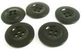 B15011 20mm Black High Gloss Nylon Four Hole Button