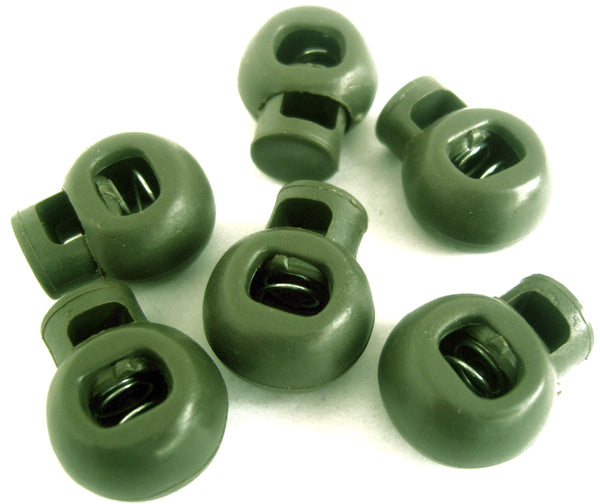 B15177 Green Grey Spring Loaded Cord Stop Toggle – Ribbonmoon