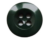 B15696 16mm Forest Green Gloss Trouser or Brace Type 4 Hole Button