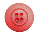 B15799 18mm Tonal Coral Iced Matt 4 Hole Button-Pearlised Centre