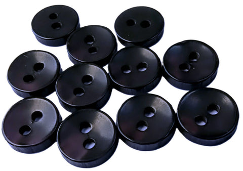 B16061 8mm Tonal Dark Purples Shimmery Pearlised 2 Hole Shirt Button