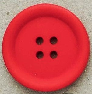 B18202 30mm Red Matt Four Hole Coat Button