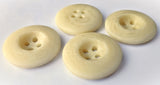 B18224 23mm Tonal Creams Bone Sheen Dink Centre 4 Hole Button