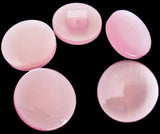B18310 15mm Pale Pink Pearlised Polyester Shank Button 