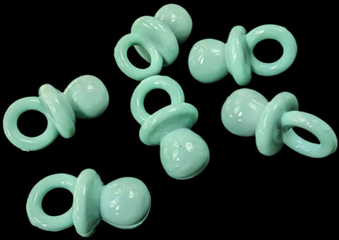 B18343 21mm Mint Green Baby Dummy Novelty Gloss Shank Button