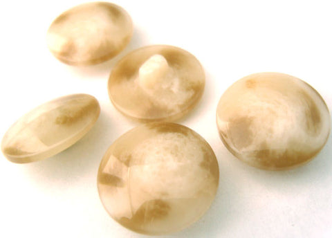 B1952C 18mm Pale Brown-Naturals High Gloss Shank Buttons