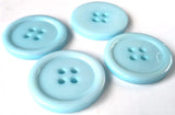 B5354 25mm Pale Turquoise High Gloss Resin 4 Hole Button