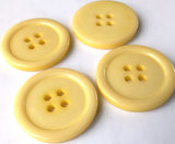 B5355 25mm Lemon High Gloss Resin 4 Hole Button