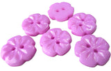 B5714 15mm Lilac Pink High Gloss Flower Shaped 2 Hole Button