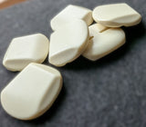 B5778 36mm Vintage Cream Celluloid Chunky Button-Built in Hole
