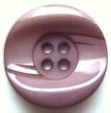 B5878 25mm Pale Rosy Mauve High Gloss Chunky 4 Hole Button