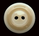 B6440 18mm Natural Ivory-Pale Fawn Brown Gloss 2 Hole Button