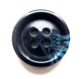 B9091 15mm Navy-Pale Blue High Gloss 4 Hole Button