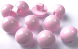 B9731 11mm Pale Pink Gloss Nylon Half Ball Shank Button