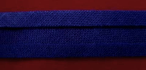 BB154 13mm Dark Royal Blue Cotton Bias Binding Tape