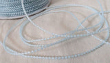 PT78 1.5mm Pale Blue Strung Pearl, Micro Bead String Trimming