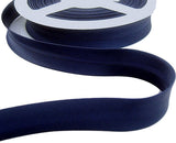 19mm Navy Satin Bias Binding Tape