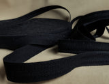 CT04 13mm Black Pure Cotton Bunting Tape