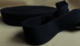 CT06 25mm Black Pure Cotton Bunting Tape