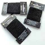 Metallic thread black 10 metres. decorative thread all colours online Ribbonmoon haberdashery uk