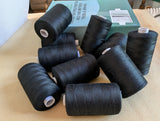Black 900 metre Spool, 100% Polyester Sewing Thread