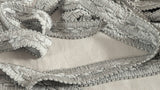 20cm wide silver grey braid trim. Ribbonmoon UK online haberdashery store.