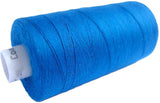 Bright Bue 234 Coats Moon Spun Polyester Sewing Thread on 1000 yard spool for machine and hand sewing projects.