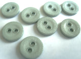 11mm Pale Petrol Lightly Textured Linen Effect 2 Hole Button 